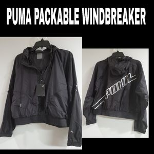 NWT PUMA WINDBREAKER JACKET cropped